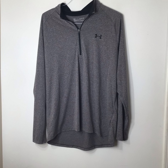 Under Armor 1/4 zip pullover top men xl grey - Picture 1 of 6